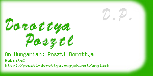 dorottya posztl business card